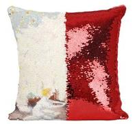 Fabulous Coussin avec Housse Sequin - Paillettes Rouge Les Souliers Rouges Les Contes d'Andersen [40 x 40 cm] Rouge G