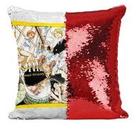 Fabulous Coussin avec Housse Sequin - Paillettes Rouge One Piece A Casual Discovery [40 x 40 cm] Rouge G