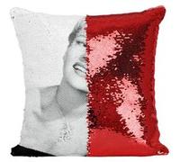 Fabulous Coussin avec Housse Sequin - Paillettes Rouge Rita Hayworth Actrice 3 [40 x 40 cm] Rouge G