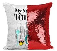 Fabulous Coussin avec Housse Sequin - Paillettes Rouge Ronflex Mon Voisin Totoro [40 x 40 cm] Rouge G