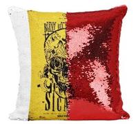 Fabulous Coussin avec Housse Sequin - Paillettes Rouge Sicario 2015 Affiche de Film [40 x 40 cm] Rouge G