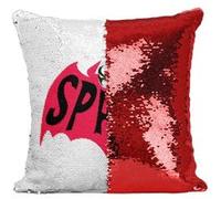 Fabulous Coussin avec Housse Sequin - Paillettes Rouge Spawn - Batman [40 x 40 cm] Rouge G