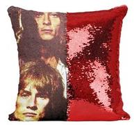 Fabulous Coussin avec Housse Sequin - Paillettes Rouge Ten Years After Groupe de Rock [40 x 40 cm] Rouge G