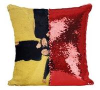 Fabulous Coussin avec Housse Sequin - Paillettes Rouge The Beatles Hampstead 1965 [40 x 40 cm] Rouge G