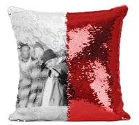 Fabulous Coussin avec Housse Sequin - Paillettes Rouge Wu Tang Clan Photo Vintage [40 x 40 cm] Rouge G