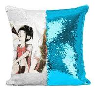 Fabulous Coussin avec Housse Sequin - Paillettes Turquoise Back street girls Gokudolls [40 x 40 cm] Turquoise G