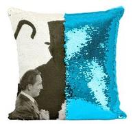 Fabulous Coussin avec Housse Sequin - Paillettes Turquoise Docteur Jekyll and Mister Hyde Culte 9 [40 x 40 cm] Turquoise G