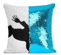 Fabulous Coussin avec Housse Sequin - Paillettes Turquoise Docteur Jekyll and Mister Hyde Film [40 x 40 cm] Turquoise G