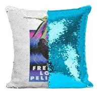 Fabulous Coussin avec Housse Sequin - Paillettes Turquoise Freakin Love Pelicans [40 x 40 cm] Turquoise G