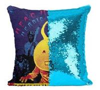 Fabulous Coussin avec Housse Sequin - Paillettes Turquoise Head Hunters Herbie Hancock [40 x 40 cm] Turquoise G