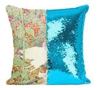Fabulous Coussin avec Housse Sequin - Paillettes Turquoise La Petite Poucette Les Contes d'Andersen [40 x 40 cm] Turquoise G