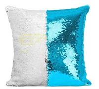 Fabulous Coussin avec Housse Sequin - Paillettes Turquoise Le Premier Savoir Est Le Savoir De Mon Ignorance Socrate [40 x 40 cm] Turquoise G
