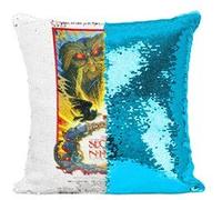Fabulous Coussin avec Housse Sequin - Paillettes Turquoise le Secret de Nimh Dessin Animé Enfants [40 x 40 cm] Turquoise G