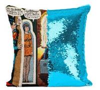 Fabulous Coussin avec Housse Sequin - Paillettes Turquoise Lois Lane Superman's Girlfriend Bande Dessinee No.106 [40 x 40 cm] Turquoise