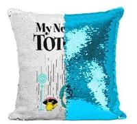 Fabulous Coussin avec Housse Sequin - Paillettes Turquoise Ronflex Mon Voisin Totoro [40 x 40 cm] Turquoise G