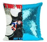 Fabulous Coussin avec Housse Sequin - Paillettes Turquoise The Who My generation [40 x 40 cm] Turquoise G