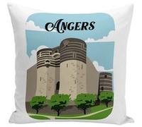 Fabulous Coussin blanc Angers Château [40x40 cm] Blanc G