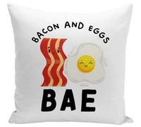 Fabulous Coussin blanc BAE Bacon and Eggs [40x40 cm] Blanc G
