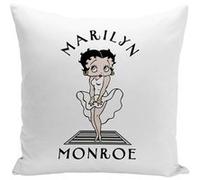 Fabulous Coussin blanc Betty Boop - Marilyn Monroe [40x40 cm] Blanc G
