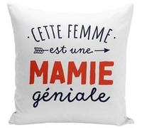 Fabulous Coussin blanc Cette Femme est une Mamie Géniale [40x40 cm] Blanc G