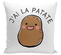 Fabulous Coussin blanc J'ai la Patate [40x40 cm] Blanc G