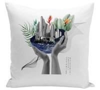 Fabulous Coussin blanc Le monde entre tes main [40x40 cm] Blanc G