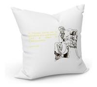Fabulous Coussin Blanc Le Premier Savoir Est Le Savoir De Mon Ignorance Socrate [40x40 cm] Blanc G