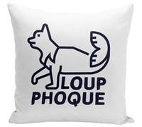 Fabulous Coussin blanc Loup-phoque [40x40 cm] Blanc G