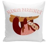 Fabulous Coussin blanc Maman Paresseux [40x40 cm] Blanc G