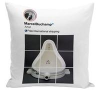 Fabulous Coussin blanc Marcel Duchamp R. Mutt Instagram [40x40 cm] Blanc G