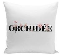 Fabulous Coussin blanc Orchidée Minimaliste [40x40 cm] Blanc G