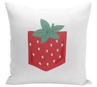 Fabulous Coussin blanc Poche Fraise [40x40 cm] Blanc G