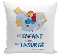 Fabulous Coussin blanc Un enfant c'est un Insurgé [40x40 cm] Blanc G