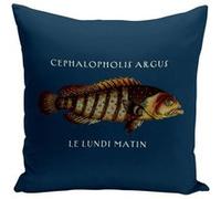 Fabulous Coussin bleu Cephalopholis Argus le lundi matin [40x40 cm] Bleu G