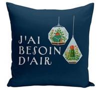 Fabulous Coussin bleu J'ai besoin d'air [40x40 cm] Bleu G