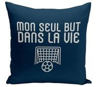Fabulous Coussin bleu Mon seul but dans la vie [40x40 cm] Bleu G