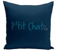 Fabulous Coussin bleu P'tit Chat [40x40 cm] Bleu G