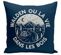 Fabulous Coussin bleu Walden ou la vie dans les bois [40x40 cm] Bleu G