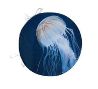 Fabulous Coussin de Chaise Rond Gros Plan Méduse Vie Marine Beauté Animale - 40cm - Galette de Chaise