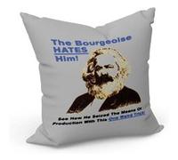 Fabulous Coussin Gris Bourgeoise Karl Marx Meme [40x40 cm] Gris G