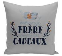 Fabulous Coussin gris Échange Frère contre cadeaux [40x40 cm] Gris G