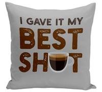 Fabulous Coussin gris I Gave It My Best Shot [40x40 cm] Gris G