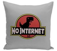 Fabulous Coussin gris Jurassic park - Google Game [40x40 cm] Gris G