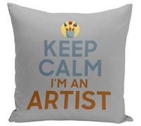 Fabulous Coussin gris Keep Calm I'm an Artist [40x40 cm] Gris G