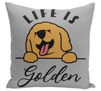 Fabulous Coussin gris Life is Golden [40x40 cm] Gris G