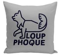 Fabulous Coussin gris Loup-phoque [40x40 cm] Gris G