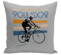 Fabulous Coussin gris Raymond Poulidor Vintage [40x40 cm] Gris G