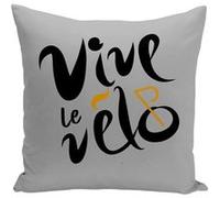 Fabulous Coussin gris Vive le Vélo [40x40 cm] Gris G