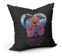 Fabulous Coussin Noir Better in the Morning Ourson [40x40 cm] Noir G