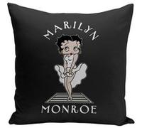 Fabulous Coussin noir Betty Boop - Marilyn Monroe [40x40 cm] Noir G